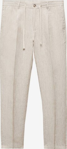 MANGO MAN Regular Bügelfaltenhose 'Selva' in Beige: predná strana