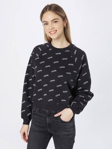 LEVI'S ® Sweatshirt in Zwart: voorkant