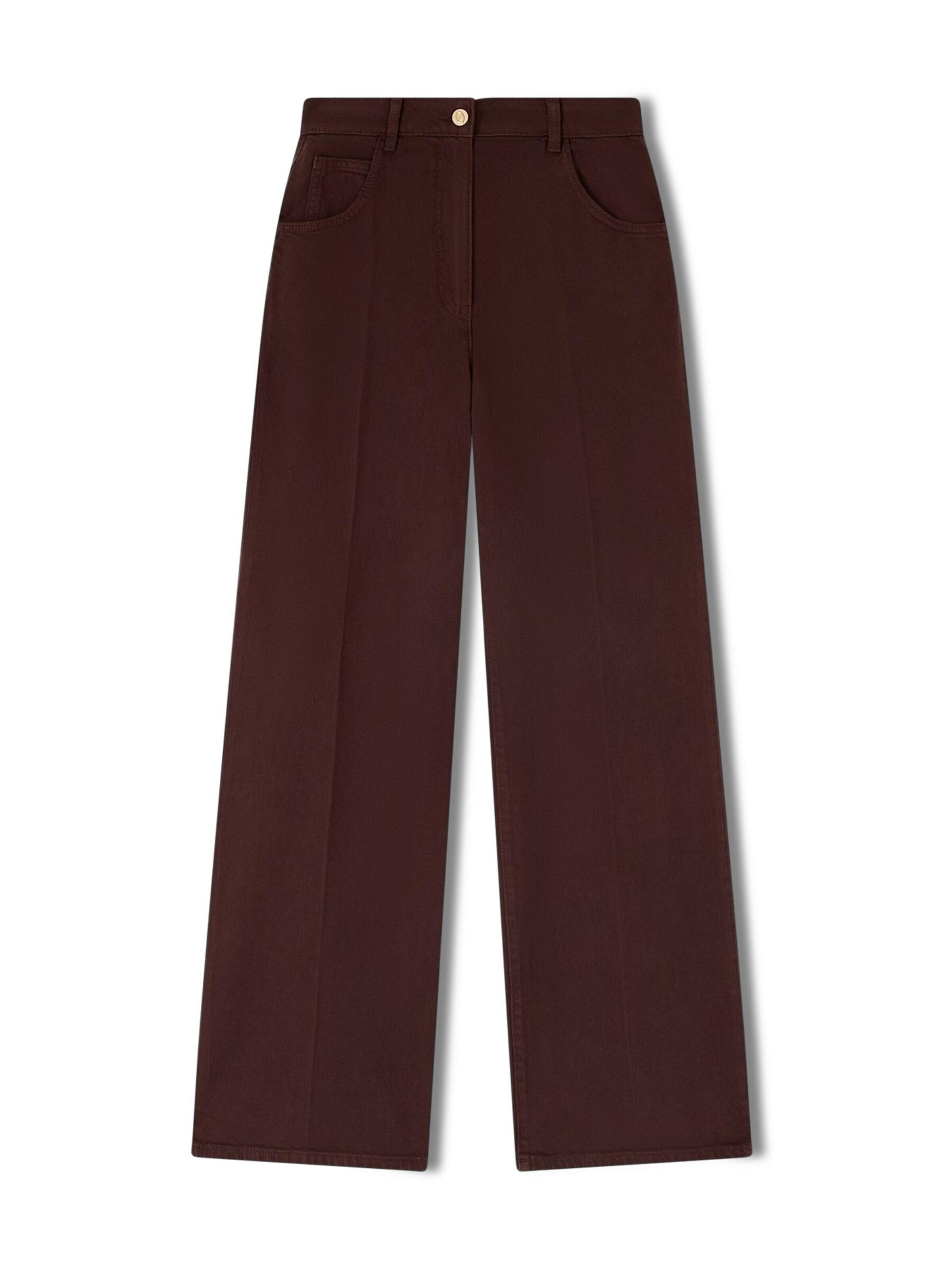 Wide leg Pantaloni di MOTIVI in marrone: frontale