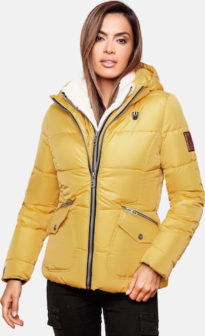 NAVAHOO Winter jacket 'Megan' in Yellow