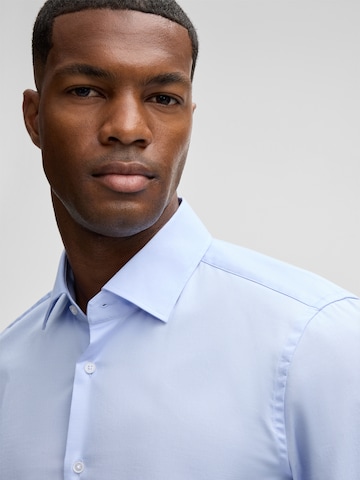 STRELLSON Slim fit Zakelijk overhemd 'Santos' in Blauw