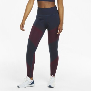 PUMA Skinny Leggings in Blue: front