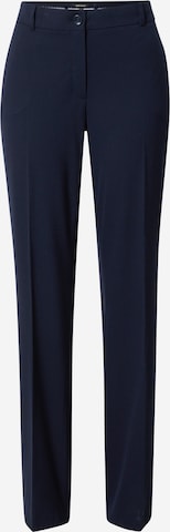 MORE & MORE Regular Pleated Pants 'Hanna' in Blue: front