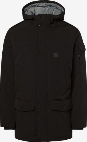 Parka d’hiver 'Gavyn' Vintage Industries en noir : devant