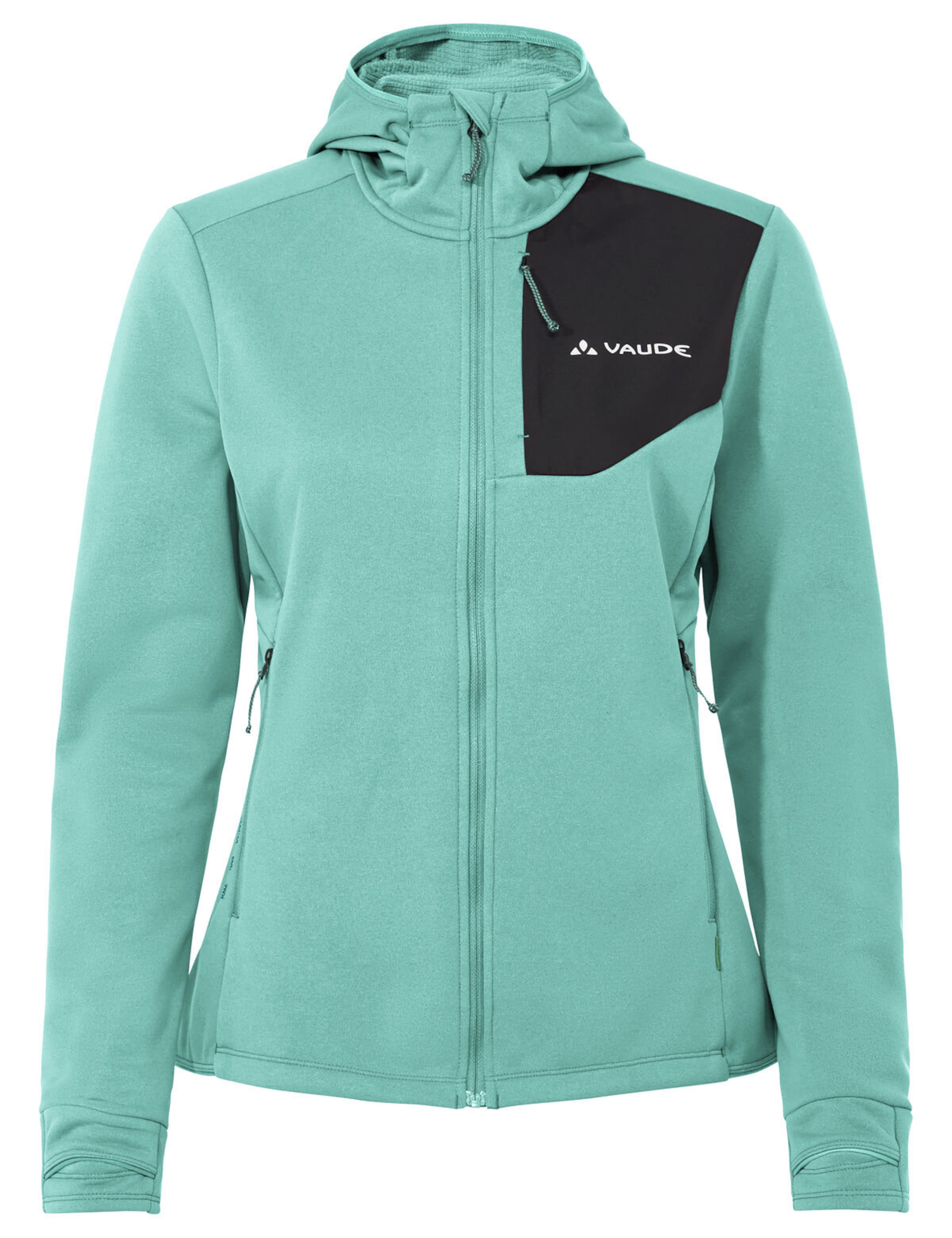 VAUDE Athletic fleece jacket 'Monviso III' in Green: front