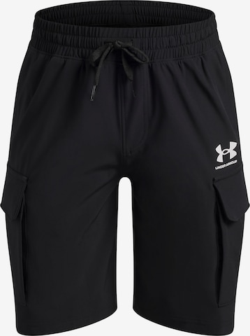 UNDER ARMOUR Regular Urheiluhousut 'Vibe' värissä musta: etupuoli