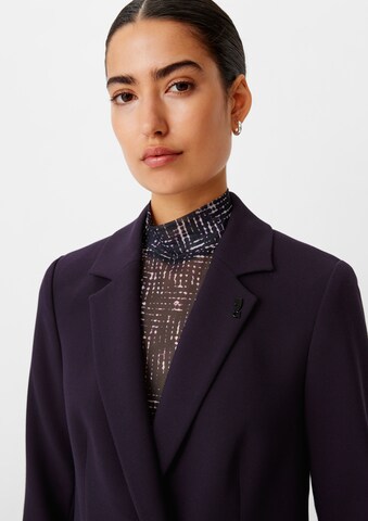 Blazer di comma casual identity in lilla