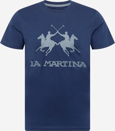 Tricou La Martina pe bleumarin / albastru fumuriu, Vizualizare produs