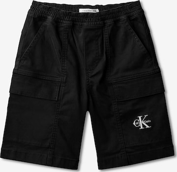 Calvin Klein Jeans Wide Leg Shorts in Schwarz: Vorderseite