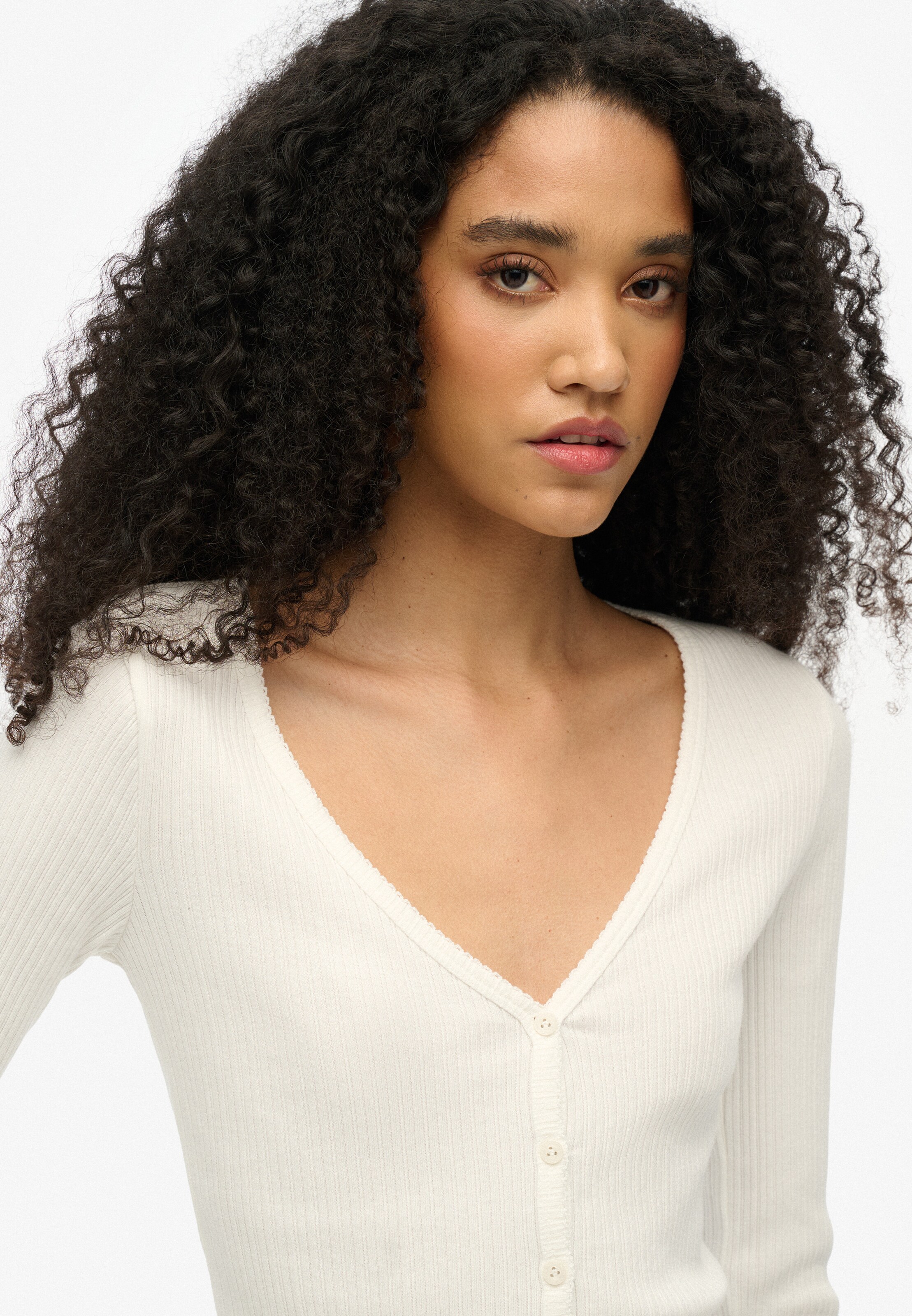 Cardigan 'Essential' Superdry & Co en blanc