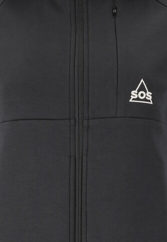 SOS Sweatjacke 'Vail' in Schwarz