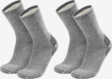 Chaussettes de sport normani en gris : devant