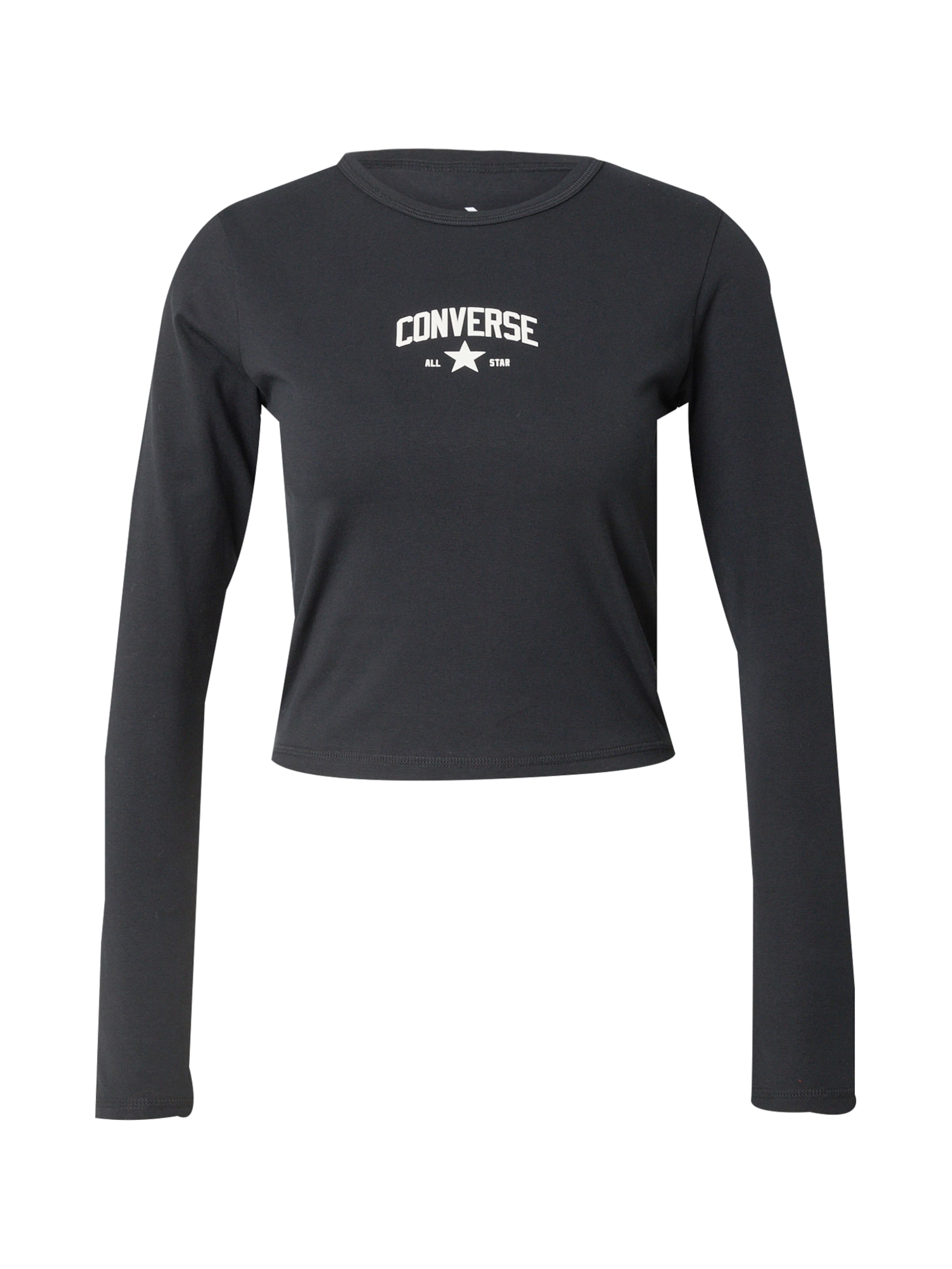 CONVERSE Tričko – černá: přední strana