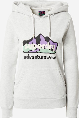 Sweat-shirt 'Terrain' Superdry en gris : devant