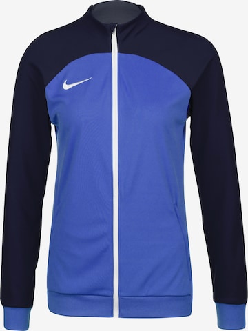 NIKE Athletic Jacket in Blue: front