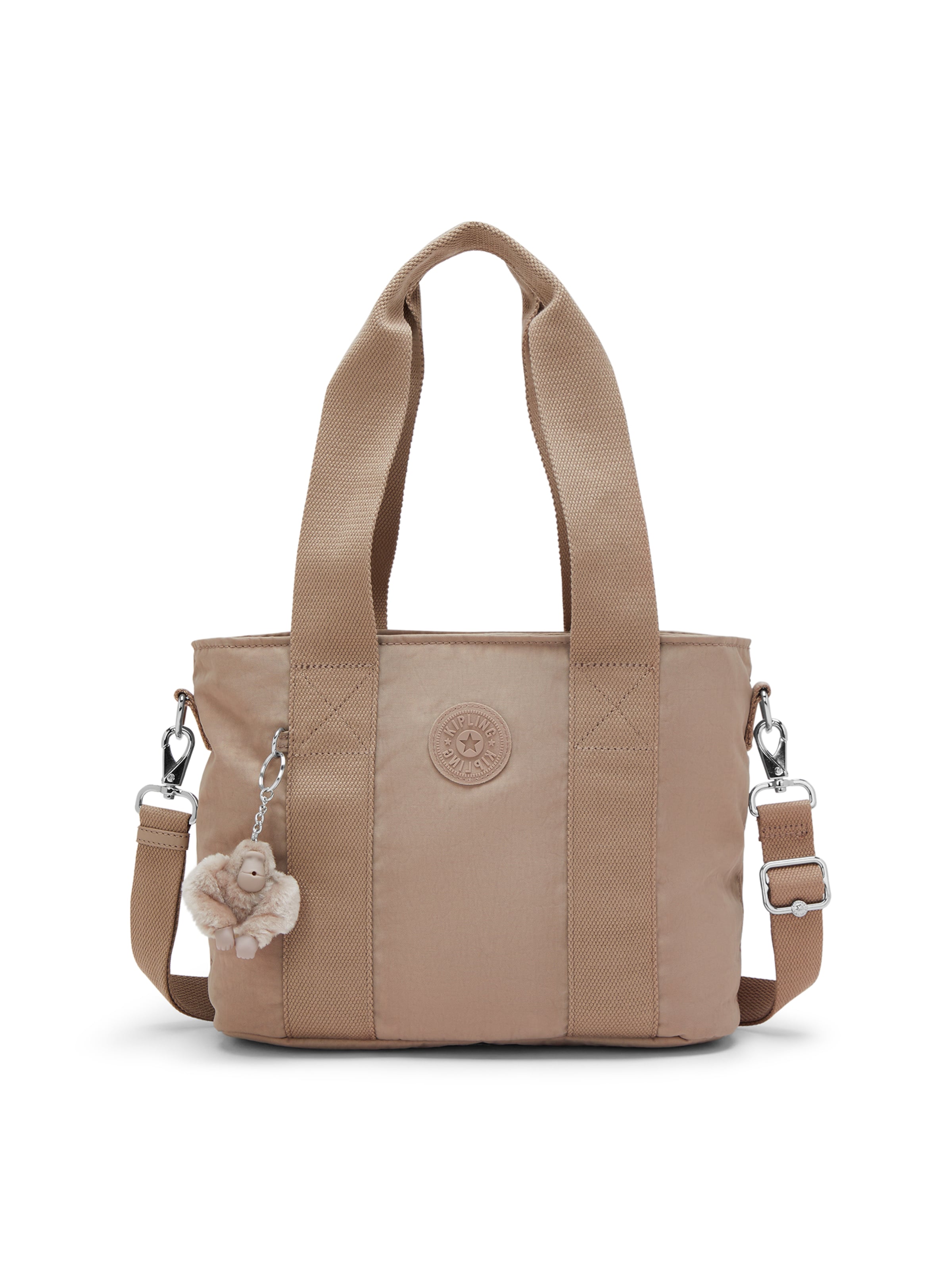 KIPLING - Bolso de mano 'Minta M Up' en beige: frente