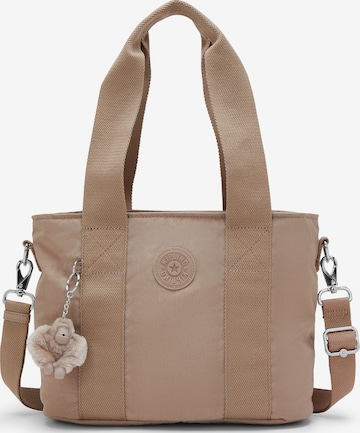 KIPLING - Bolso de mano 'Minta M Up' en beige: frente