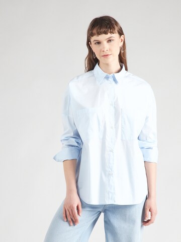 Camicia da donna di UNITED COLORS OF BENETTON in blu: frontale