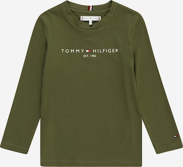 TOMMY HILFIGER Shirt 'Essential' in Grün: predná strana