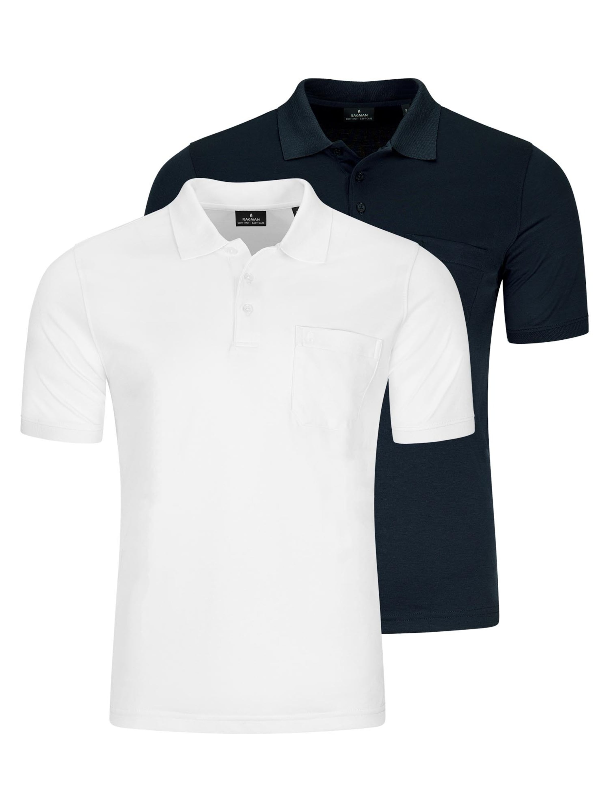 Ragman Shirt 'Basic' in Blue: front
