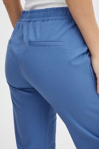 PULZ Jeans Slimfit Stoffhose 'Kira' in Blau