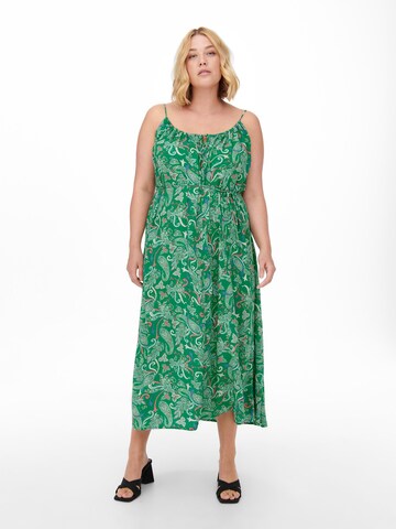 ONLY Carmakoma Summer Dress in Green