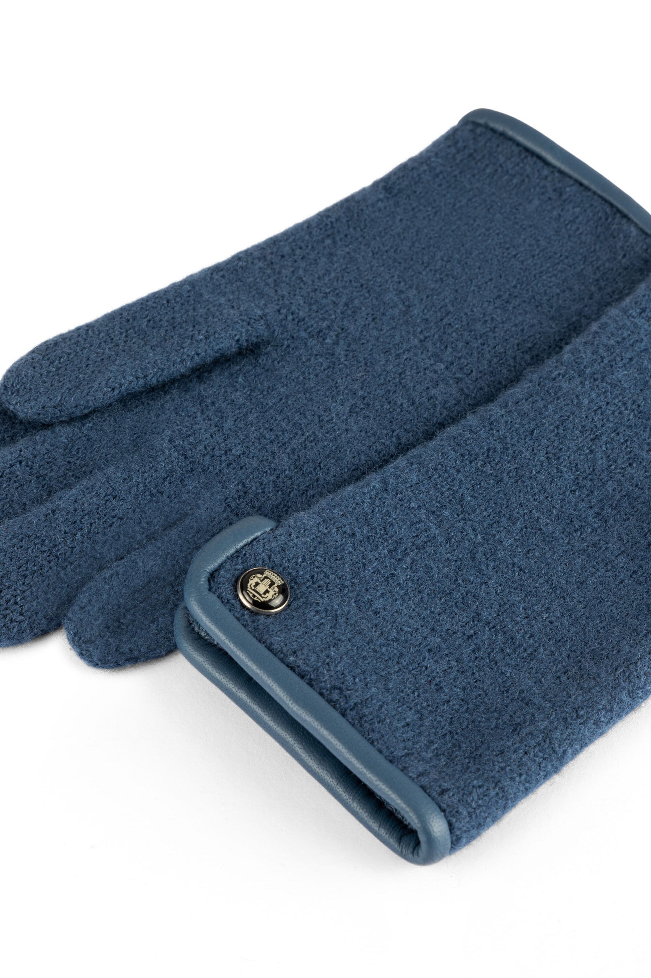 Mezzoguanti 'FELTED WOOL' di Roeckl in blu