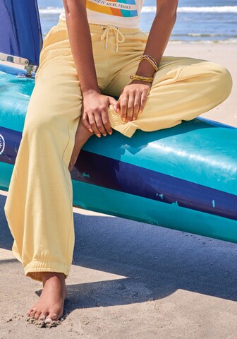 BENCH - Loosefit Calças em amarelo