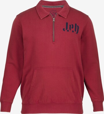 JP1880 Sweatshirt in Rood: voorkant