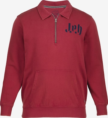 Sweat-shirt JP1880 en rouge : devant
