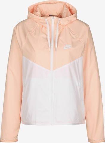 Nike Sportswear Between-season jacket 'W NSW WR JKT FEM' in Pink: front