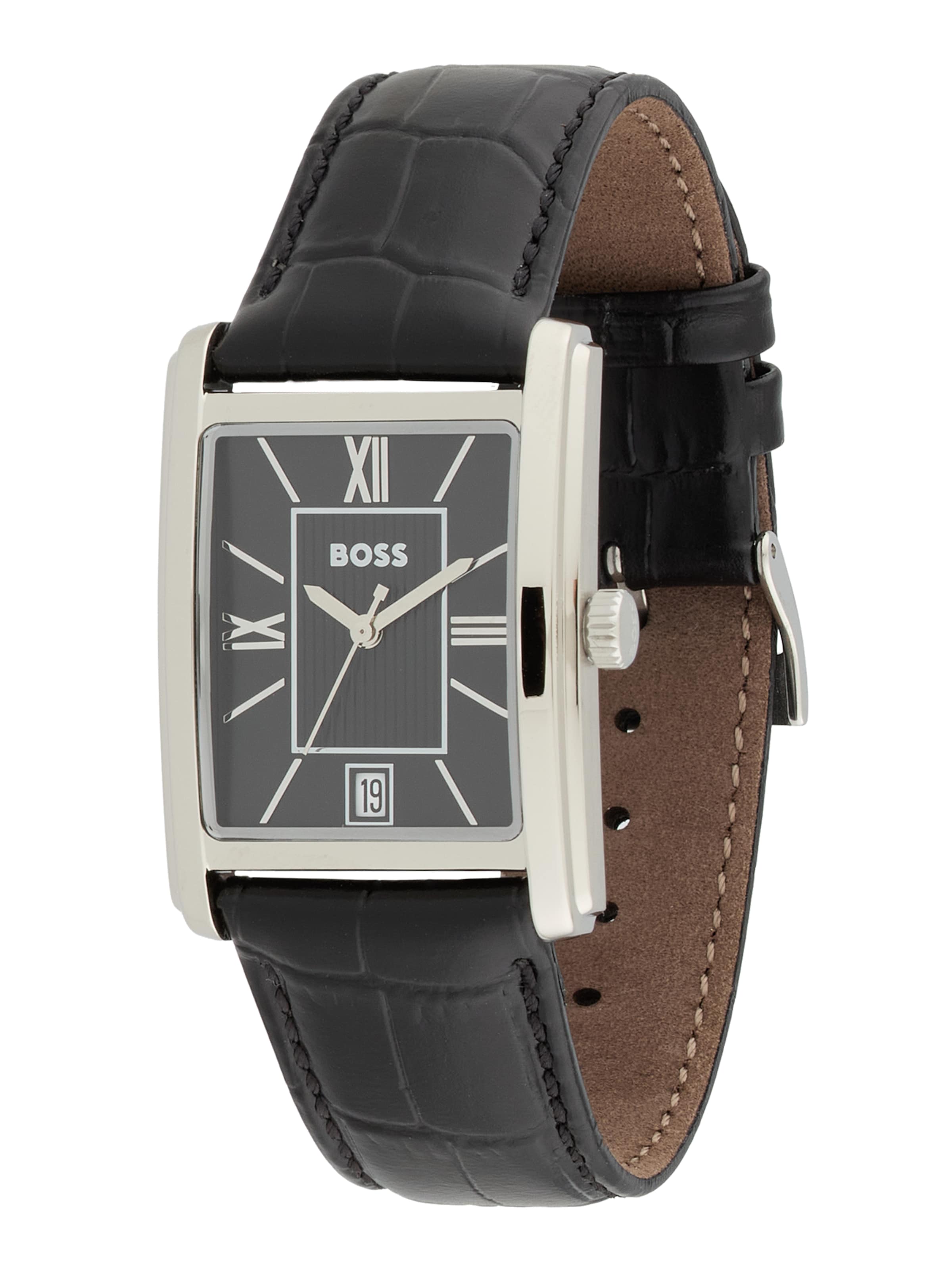 BOSS Uhr 'Principle Dress' in Schwarz: Vorderseite