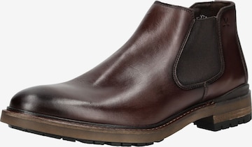 Chelsea Boots LLOYD SELECTED en marron : devant