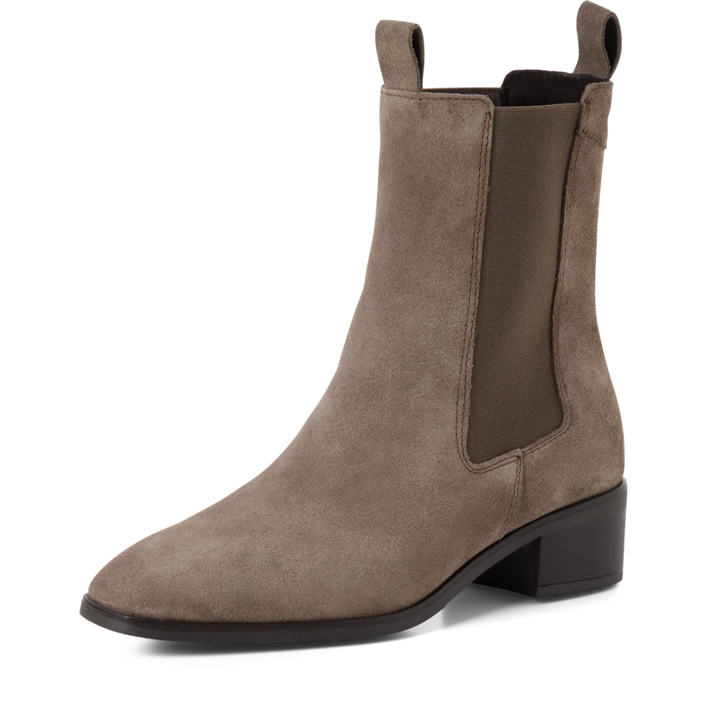 Tamaris Chelsea boots in Beige: front