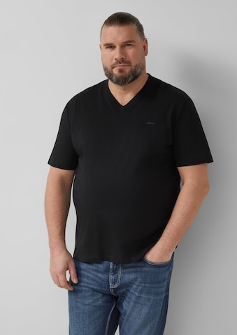 s.Oliver Shirt in Zwart: voorkant