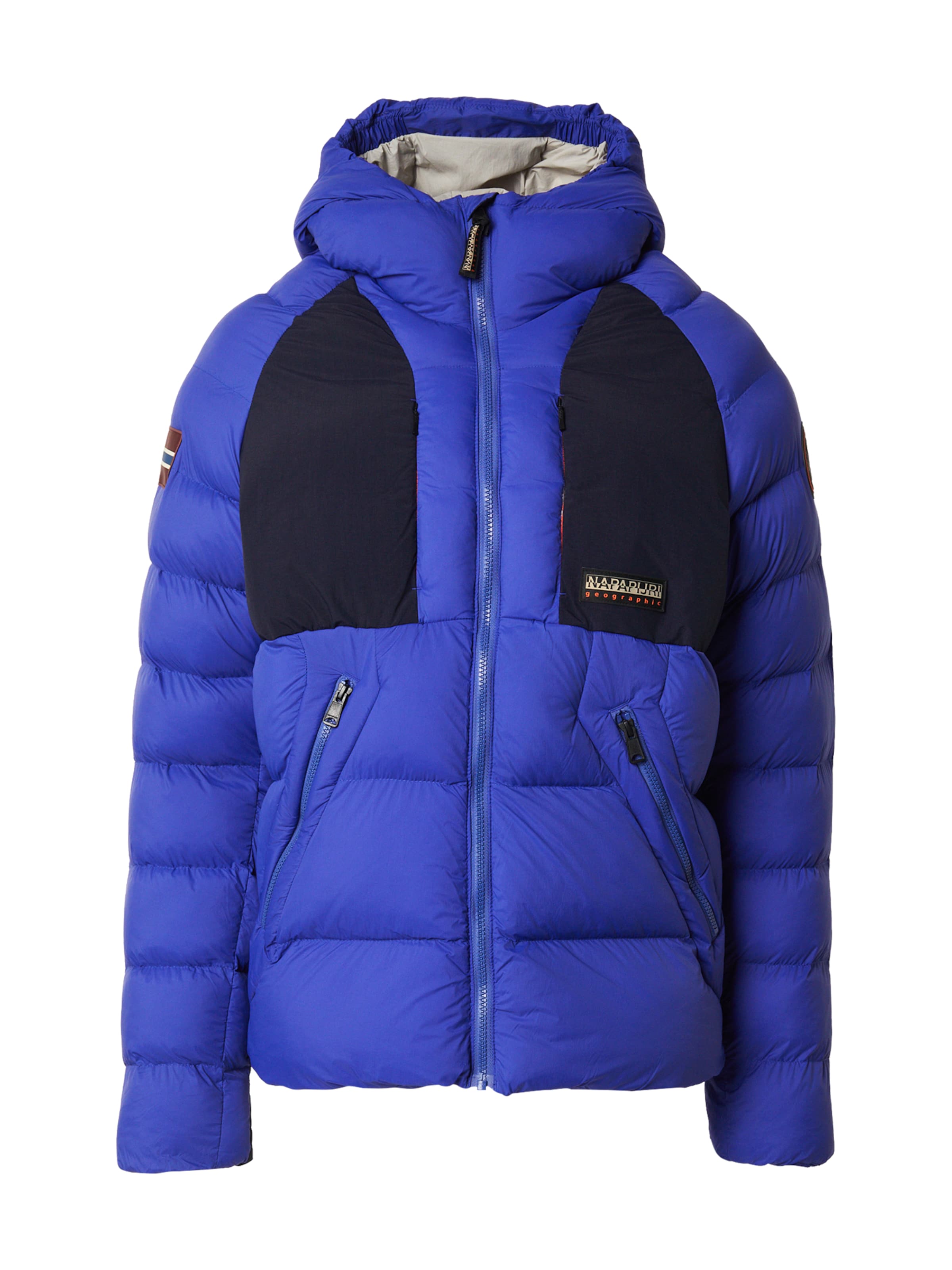 NAPAPIJRI Зимно яке 'Moesa' в синьо: отпред