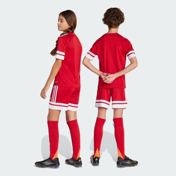 Regular Pantalon de sport 'Squadra 25' ADIDAS PERFORMANCE en rouge