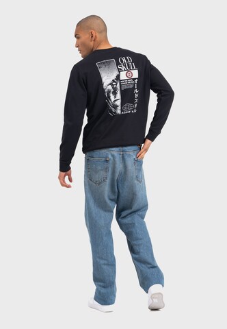 Oldskull Sweatshirt 'Asian Lotus Surf Logo Graphic' in Black