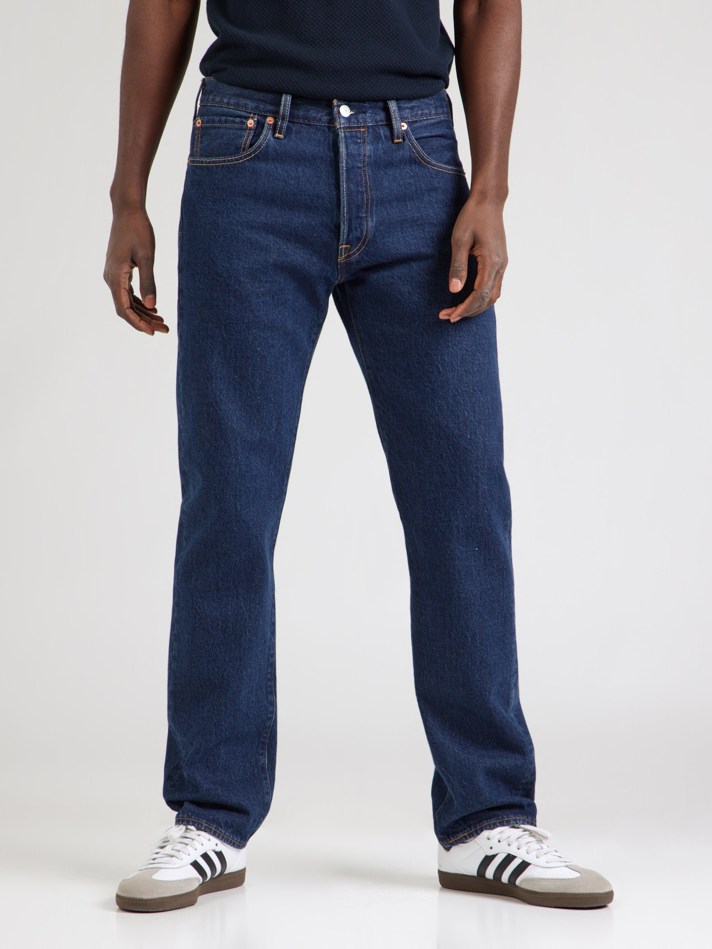LEVI'S ® Loose fit Jeans '501® Relaxed Jeans' in Dark Blue | ABOUT YOU
