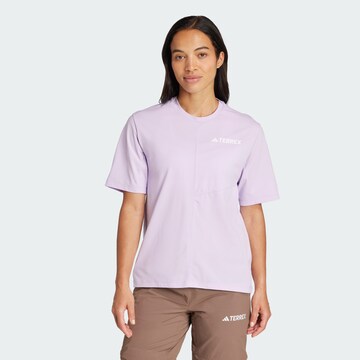 T-shirt fonctionnel 'Multi' ADIDAS TERREX en violet : devant