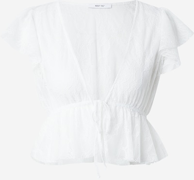 ABOUT YOU Chemisier 'Emma' en L en blanc, Vue avec produit