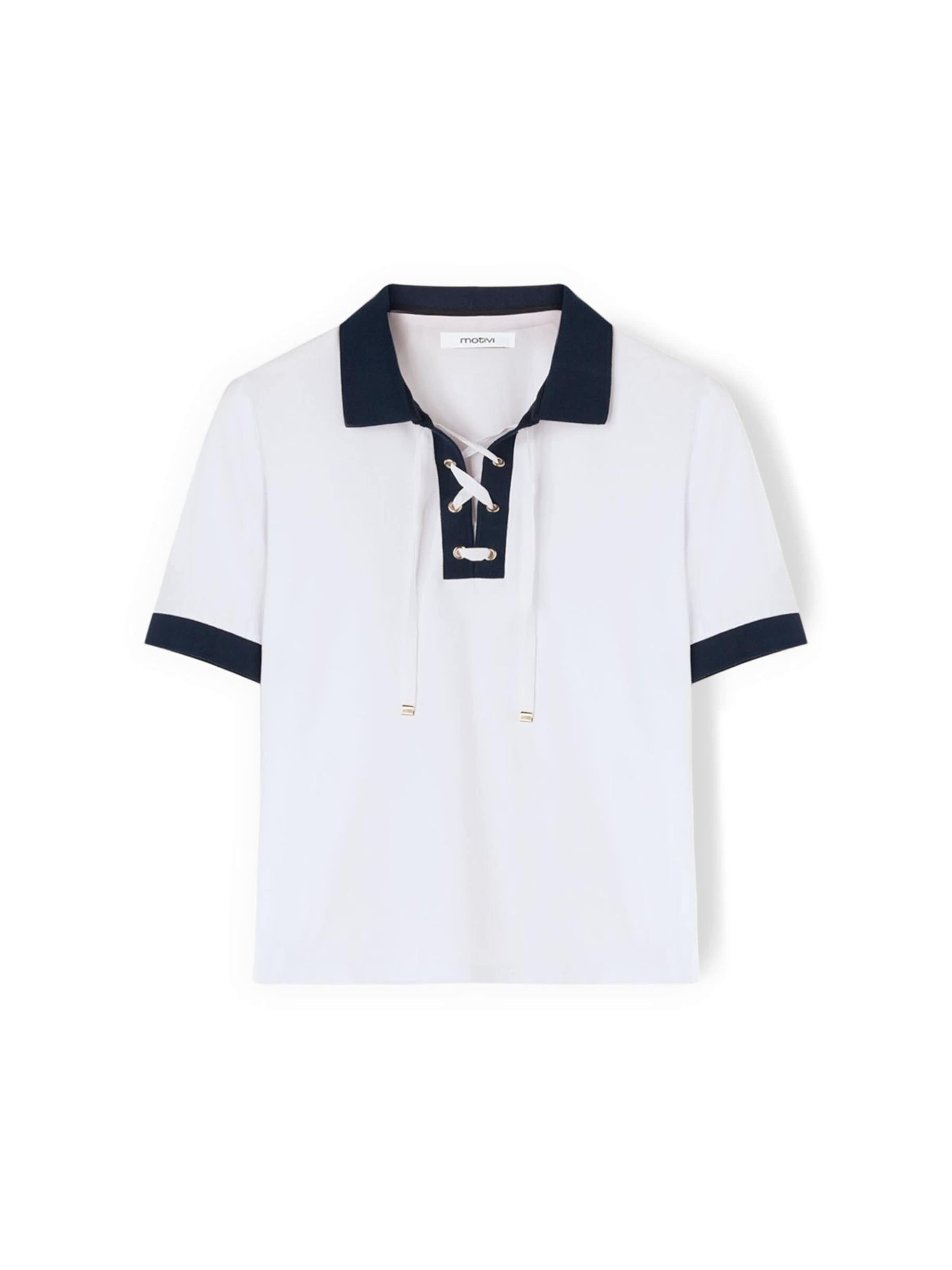 T-shirt MOTIVI en blanc : devant