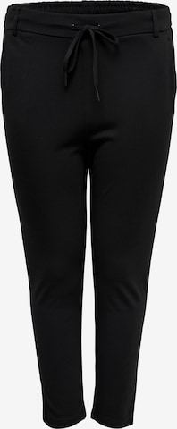 ONLY Carmakoma Tapered Pants 'Goldtrash' in Black: front