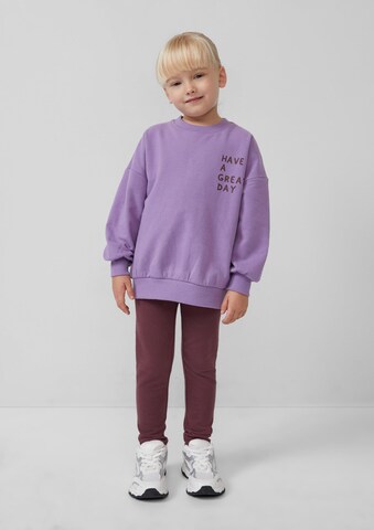 s.Oliver Sweatshirt in Lila: voorkant