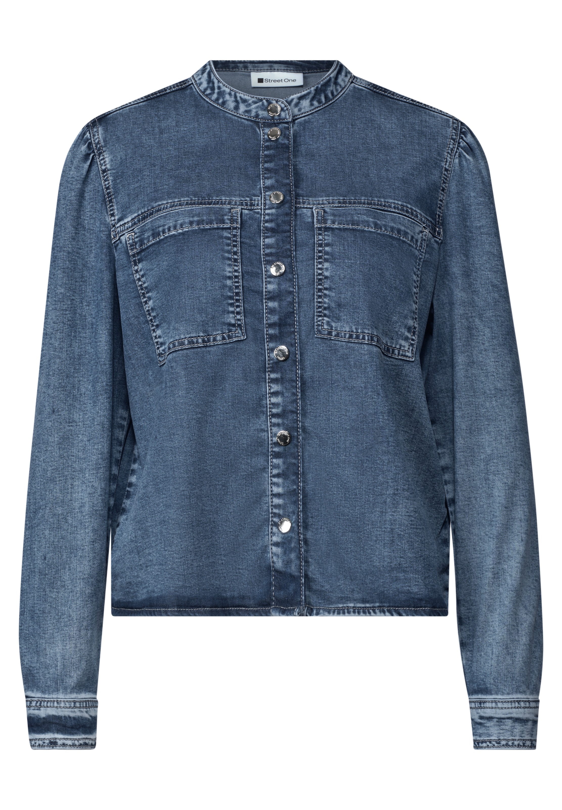 STREET ONE Bluse in Blau: Vorderseite