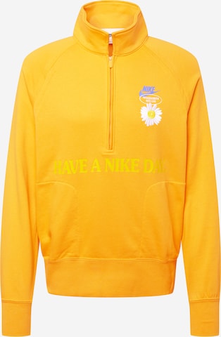 Nike Sportswear Sweatshirt in Yellow: front