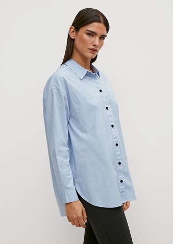 comma casual identity Blouse in Blauw: voorkant