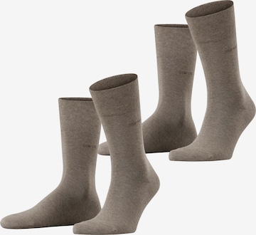 ESPRIT Socks 'Basic Easy 2-Pack' in Brown: front