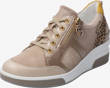 MOBILS ergonomic Sneakers laag 'Trudie' in Beige: voorkant