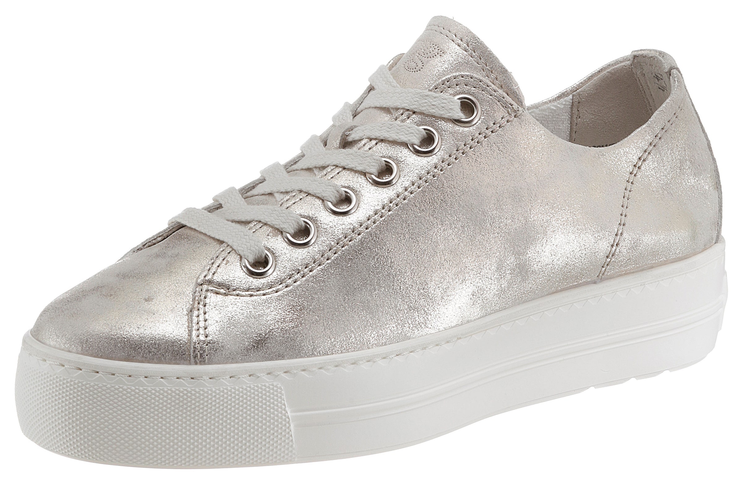 Paul Green Platform trainers in Silver: front